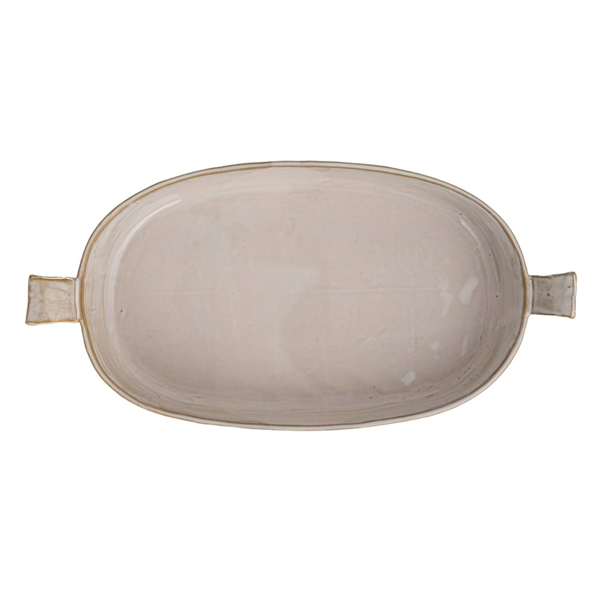 Hello Honey® 13.75" White Classic Elegance Stoneware Baker